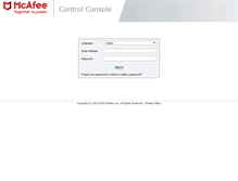 Tablet Screenshot of mailscreen.portal.mxlogic.com